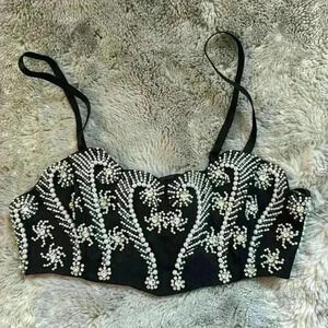NWT Express Embroidered rhinestone bralette
